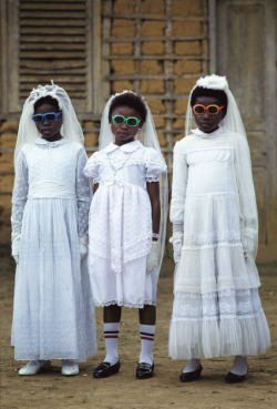 first-communion:Bata children after their first communion, Equatorial