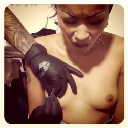 piercednipples:  Skin Diamond  love this she is getting nipple