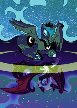 theponyartcollection:  The Dark side of the moon by ~soxtin 
