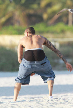 Chris Brown’s ass.