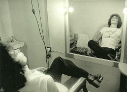 suicideblonde:  Tim Curry during the filming of Rocky Horror