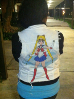 harakire:  Dyana’s kickass Sailor Moon vest. It has white studs