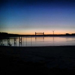 justrollingwithit:  Cape cod (: #railroad #bridge #canal #sunrise