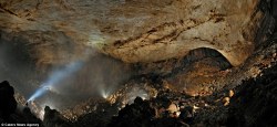 Sarawak Chamber in Borneo is the largest cave chamber in the