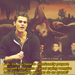thevampirediariesfangatic-blog:  Paul Wesley Q&A at Eyecon,