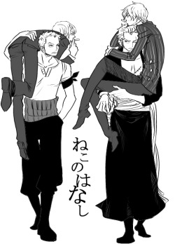 cook-and-swordsman:  Left one is cuter <3  Sanji, either you