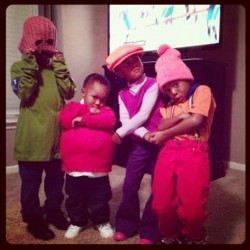 Fat Albert & the Cosby Kids! Best Halloween costume ever!!!