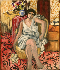 chasingtailfeathers:  Henri Matisse, Woman Seated in an Armchair