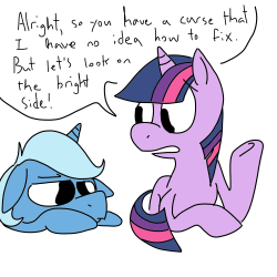 ask-twilight-and-trixie:  TWILIGHT YOU ARE NOT HELPING.  *snickers*