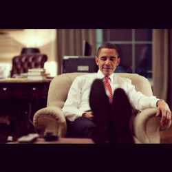 Because he’s a badass. #Obama2012