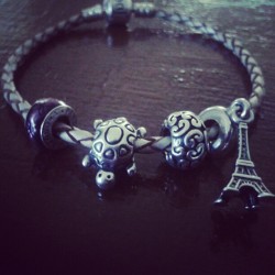 #paris #turtle #mosaic #pandora #pulsera champance