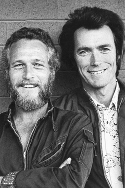 avagardner:   Paul Newman & Clint Eastwood, photographed