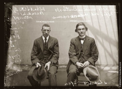 Mug shot of Albert Stewart Warnkin and Adolf Gustave Beutler,