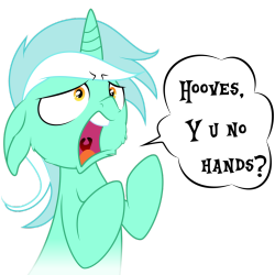 epicbroniestime:  Lyra - Y u no hands? by *Yanoda