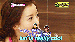 junmyeon:  yoon se ah’s reaction when she found out kai is