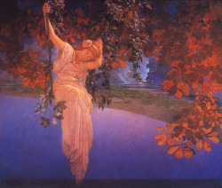 suicideblonde:  Reveries (1913) by Maxfield Parrish