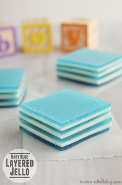 gastrogirl:  baby blue layered jell-o. 