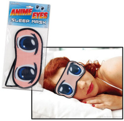 wired:  archiemcphee:  Anime Eyes Sleep Mask - Look animated