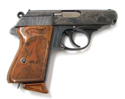 fmj556x45:  Walther PPK .22 LR caliber pistol. Rare Oak leaf