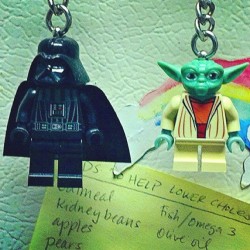 The Force is strong in my kitchen! #lego #starwars #yoda #darthvader