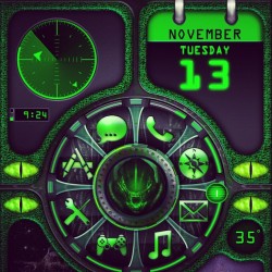 Top half of my home screen. #iphone4 #jailbreak #dreamboard #iATSaliens