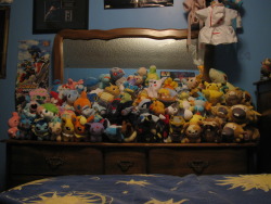 OK IM DONE phew i need a real way to display my plushes someday