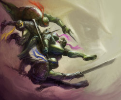 game-portal:  Ninja Turtles Larger Size by ~vshen  