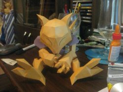 dorkly:  Incredible Abra Papercraft Get some lighter fluid, a