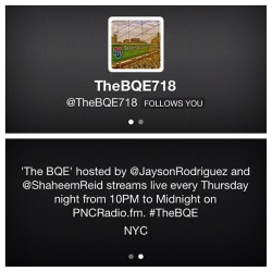 @TheBQE718 hosted by @JaysonRodriguez and @ShaheemReid Thursday