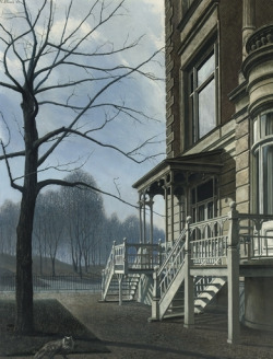 hierarchical-aestheticism:  Carel Willink, House with two stairs,