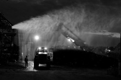 black-and-white:  Night Shift (by Jeremy J Saunders) 