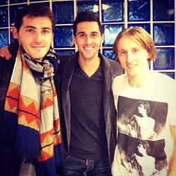 oneikercasillas:  Iker Casillas, Álvaro Arbeloa & Luka Modric