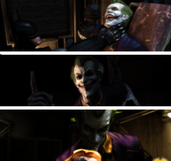 death-is-flowing-in-my-veins:  The Joker in:Batman Arkham Asylum