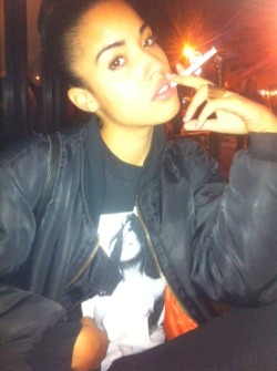 wifeymaterial93:  CHAIN SMOKING CUS I HATE THE L.E.S. ON THE