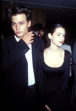 suicideblonde:  Johnny Depp and Winona Ryder in 1990 