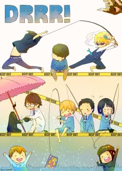 wanderingevil:  Durarara!!! Fishing trip! XD