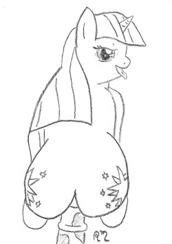 A ponyization of one of Doxy’s pieces I sketched, to see