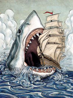 thekhooll:  Shark Attack By ~SackofWetRabbits 