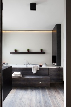optichaus:     Bathroom…. Timber And Stainless Steel sexy