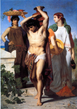 necspenecmetu:  William-Adolphe Bouguereau, The Canephores, 1852