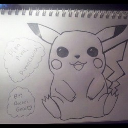 My sister is pretty sick at art @rachel_gero #pokemon #art #pika