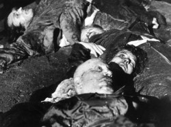 Benito Mussolini, the Italian dictator lies dead in Milan’s