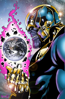 techartgeek:  Thanos the Dark Titan-Tyndall and BigRob by =BigRob1031