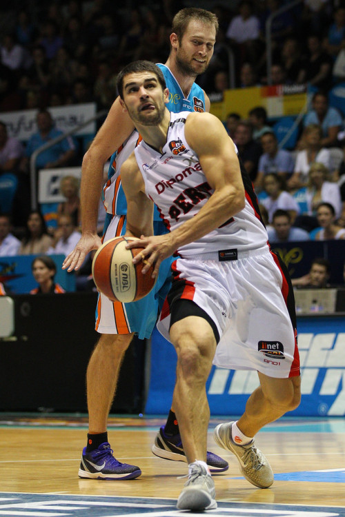 Kevin Lisch, former college basketball player at SLU, now playing pro ball in the Land Down Under.