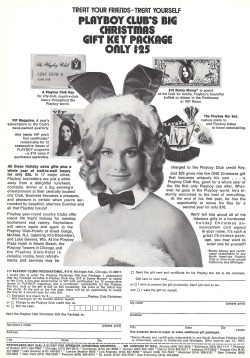 vintagebounty:  Playboy Club’s Big Christmas Gift Key Package