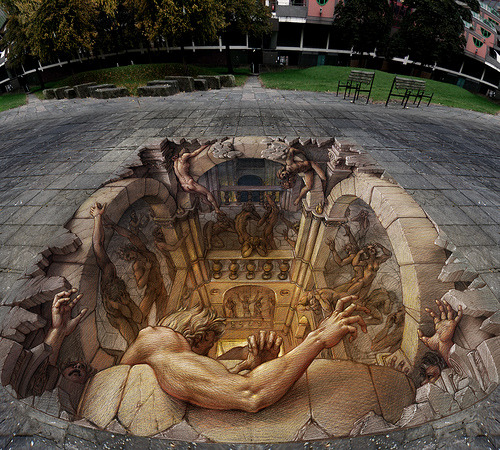 They’ve found Hell … it’s in London (awesome 3D street art)