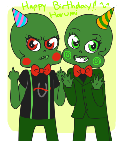 ibiscolors:   Happy birthday Harumi!!! Your birthday was yesterday…gomen…but