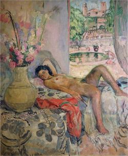  Henri Lebasque (1865–1937), Nude portrait,  oil on canvas.