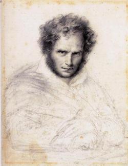 loquaciousconnoisseur:  Anne-Louis Girodet de Roussy-Trioson, Self-Portrait, 1824. Musée