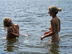 Swimming Nude exercise and fun.  pepe-nudism:  nudism at its